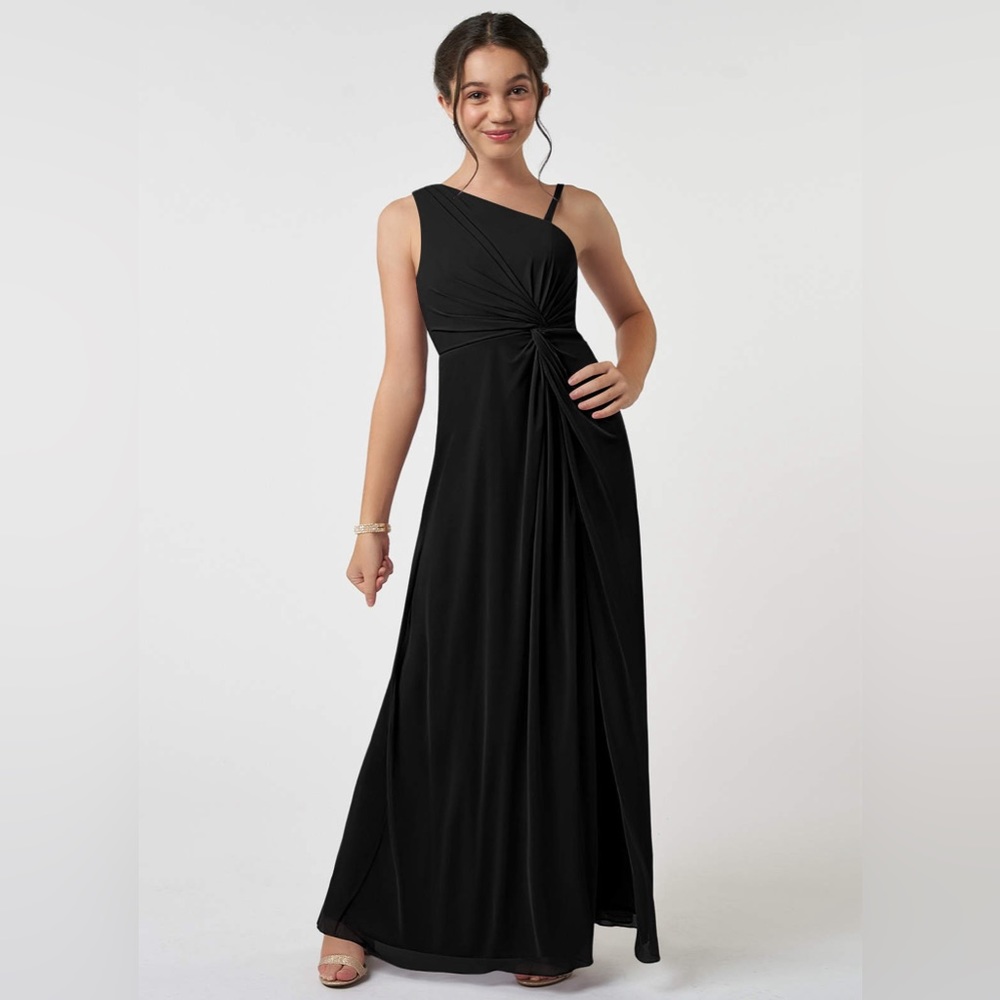 Azazie “Brooke” junior bridesmaid dress black